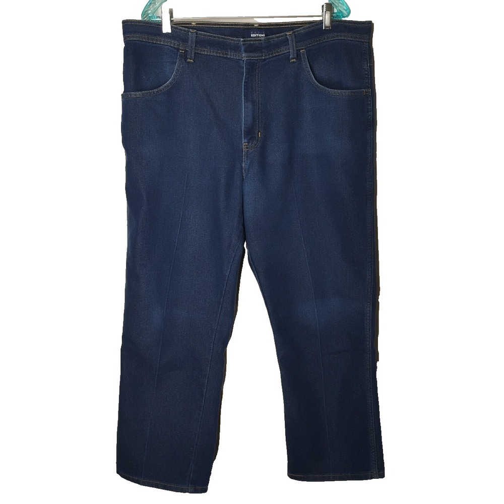 Basic Editions 40x29 (39x27)‎ Dark Denim Blue Jeans Vintage Bootcut